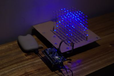 nordic with 3D LED cube