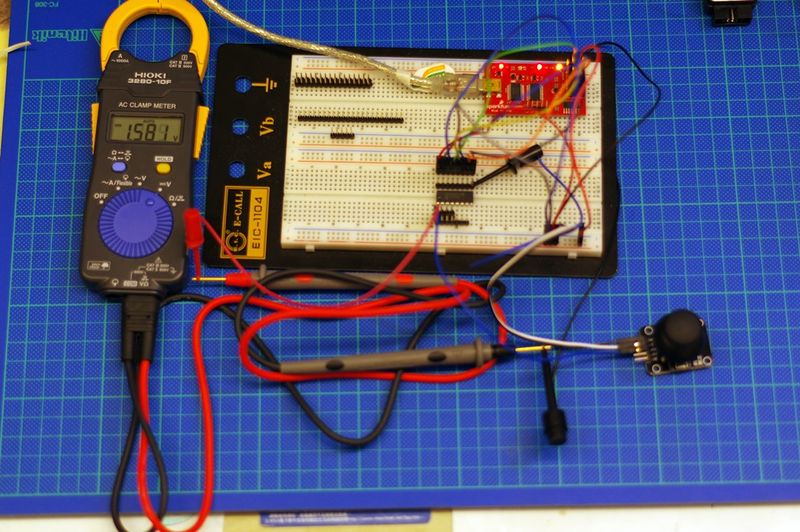 MCP3008 with multi meter